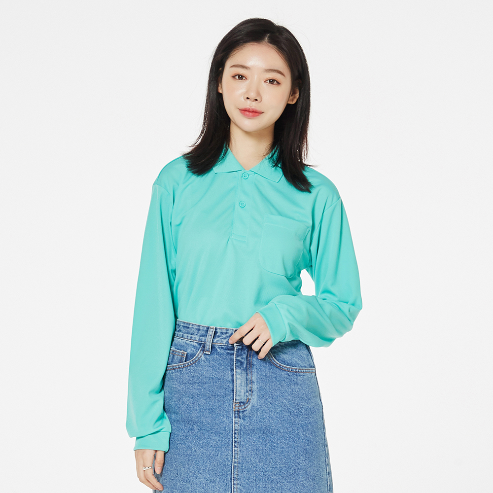 [glimmer] 335 드라이 긴팔 포켓 카라티