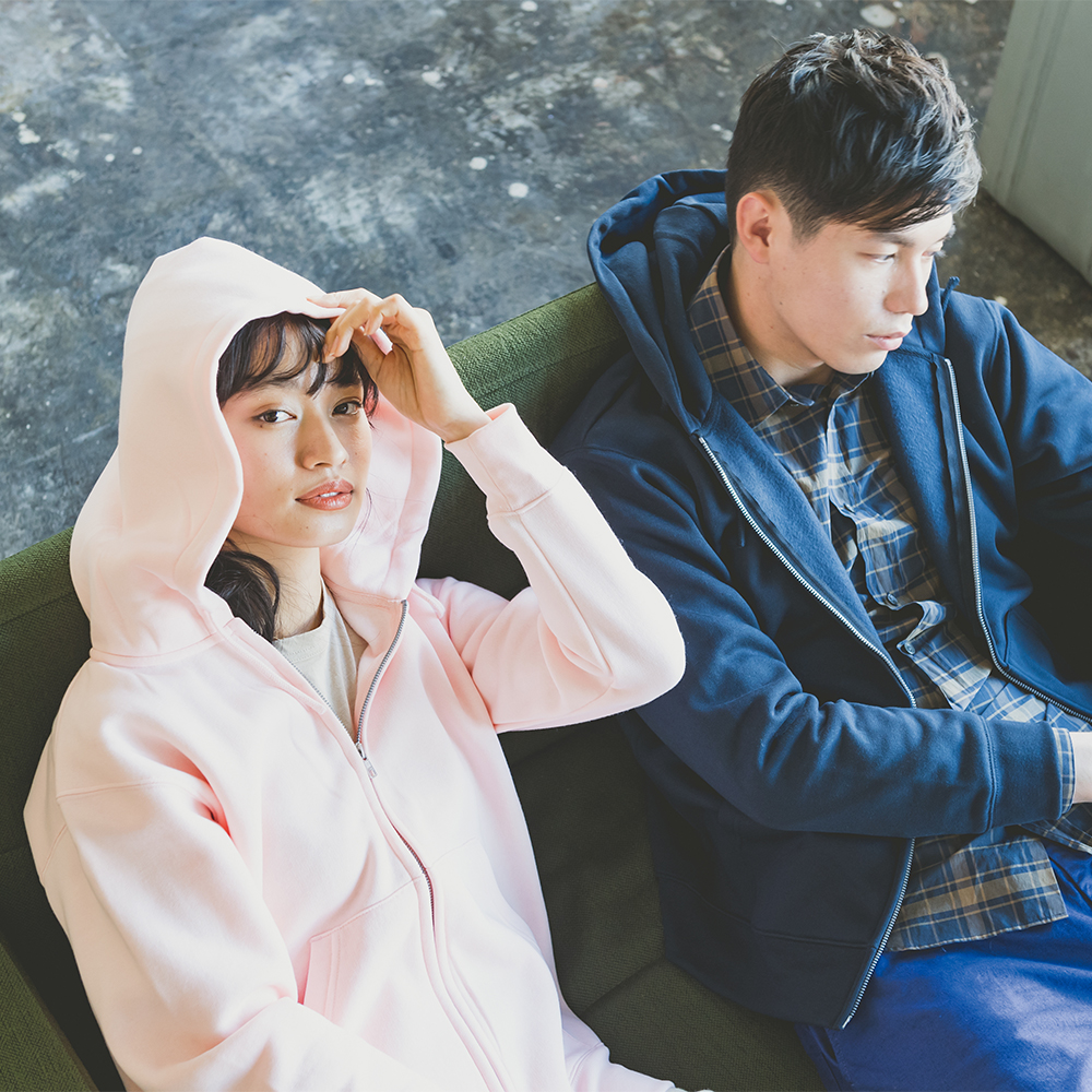 [glimmer] 348 드라이 기모 후드 집업