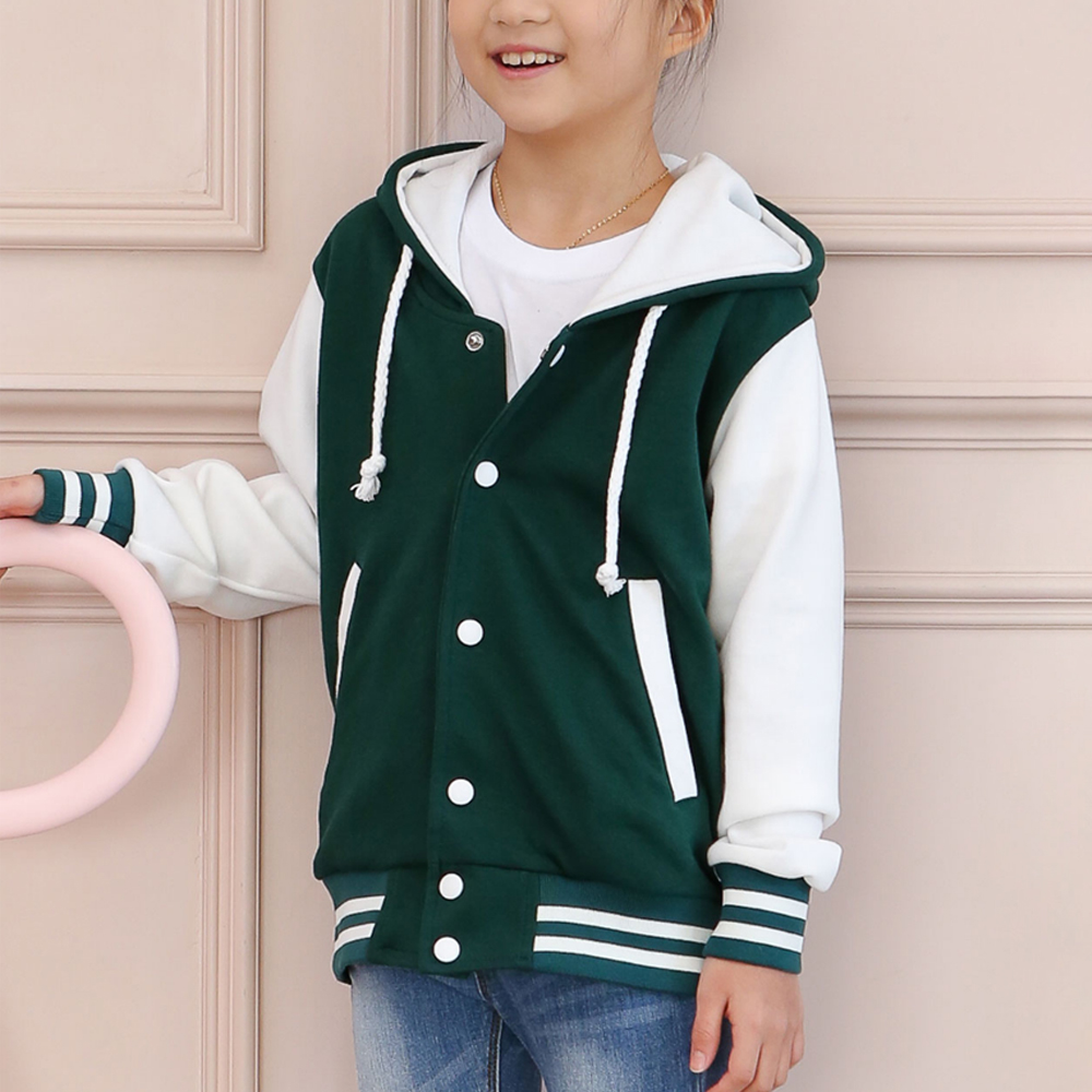 아동 특양면 후드 야구잠바