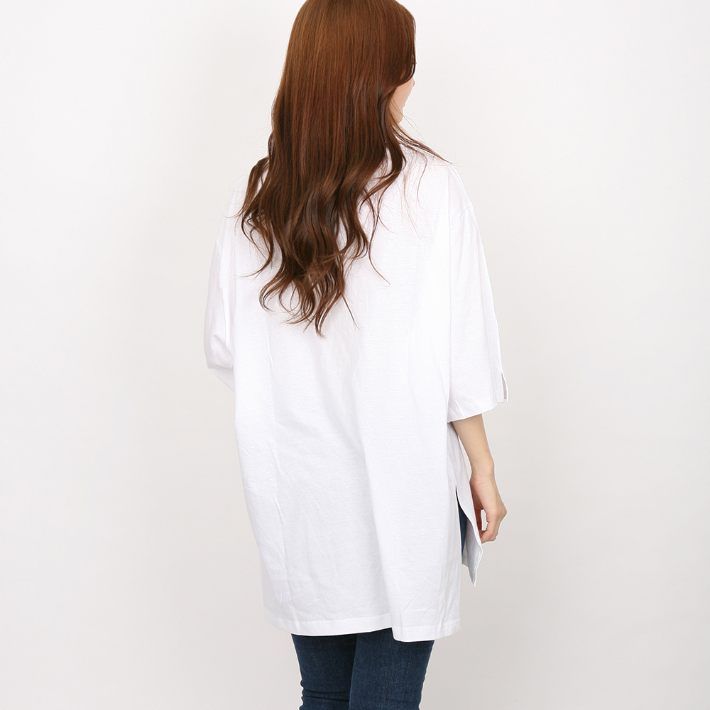 가오리 핏 7부 라운드 반팔