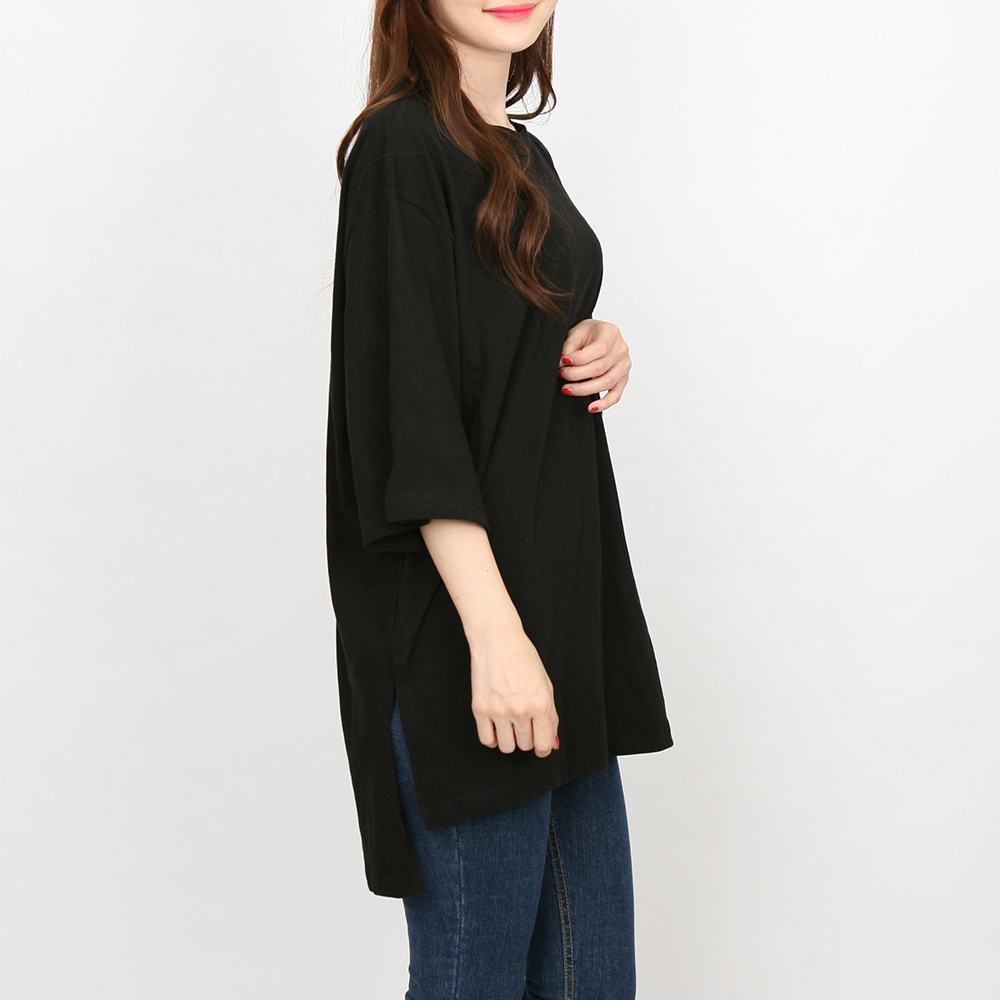 가오리 핏 7부 라운드 반팔