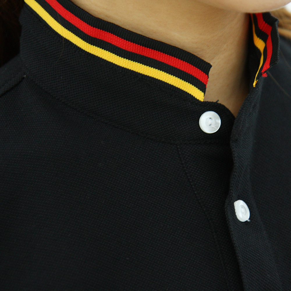 차이나 배색 카라티