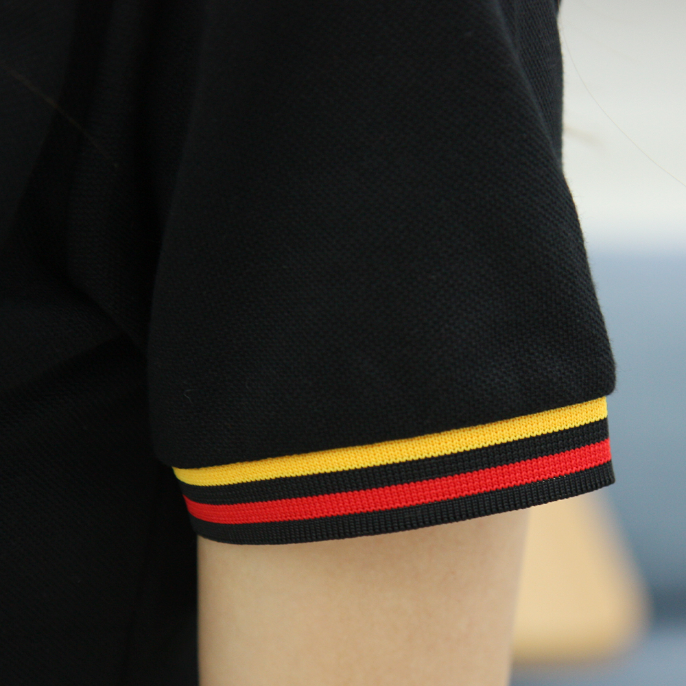 차이나 배색 카라티