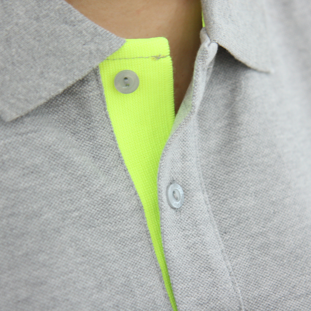 40수 순면 형광 배색 포인트 카라티