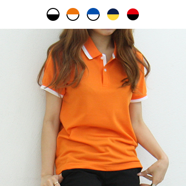 30수 캐너스 1선 배색 카라티