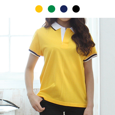 순면 40수 연사 캐주얼 배색 폴로 (반팔/긴팔)