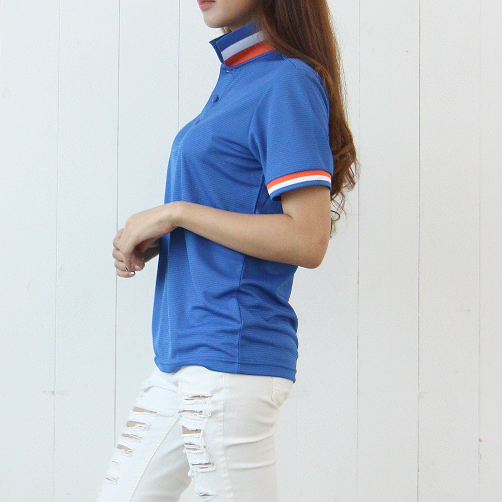 니즈 자가드 쿨론 카라 반팔