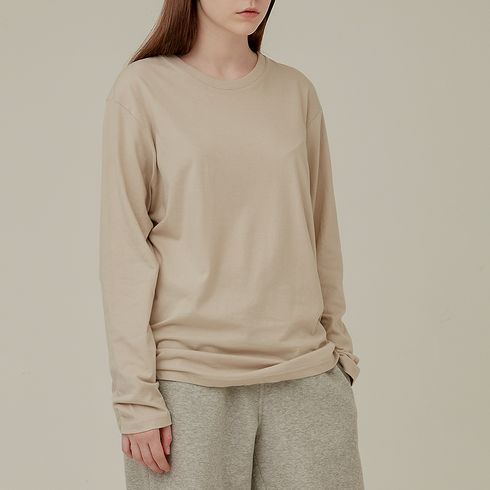 [필잇] 데일리 시그니처 라운드 긴팔티  (성인/아동)