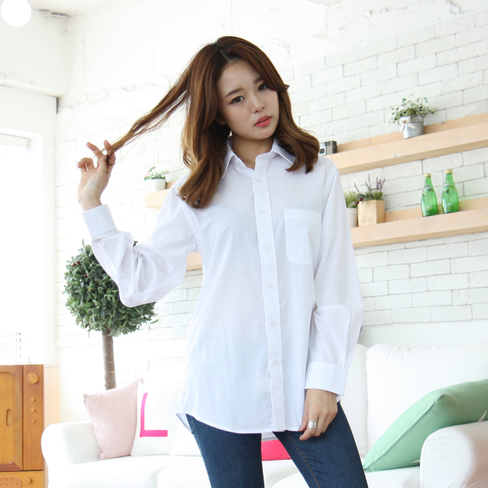 베이직 포켓 와이셔츠