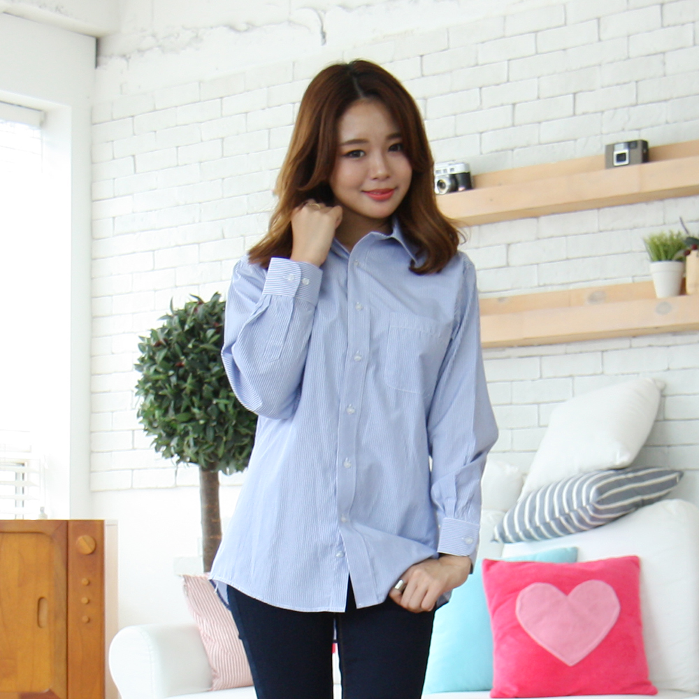 스트라이프 와이셔츠