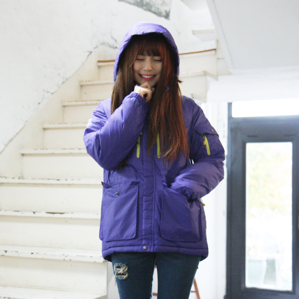 비비드 덕다운 패딩