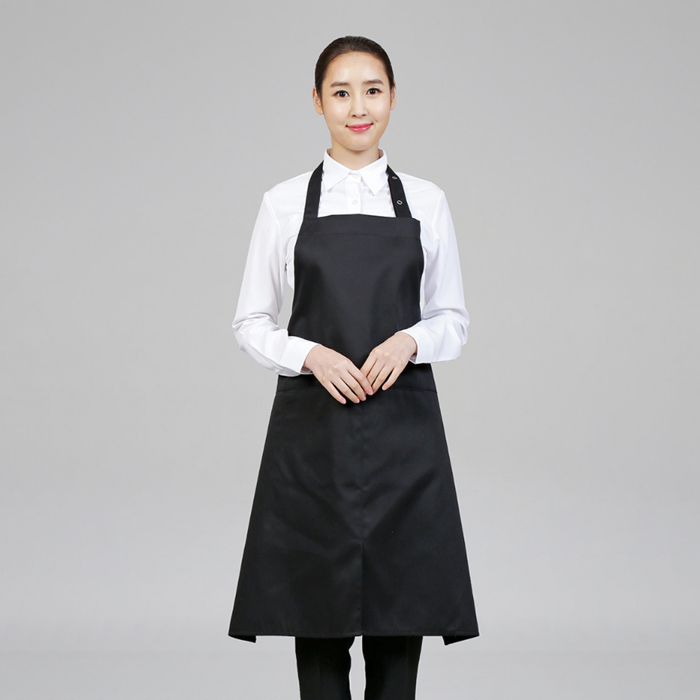 스냅 트임 목걸이형 앞치마