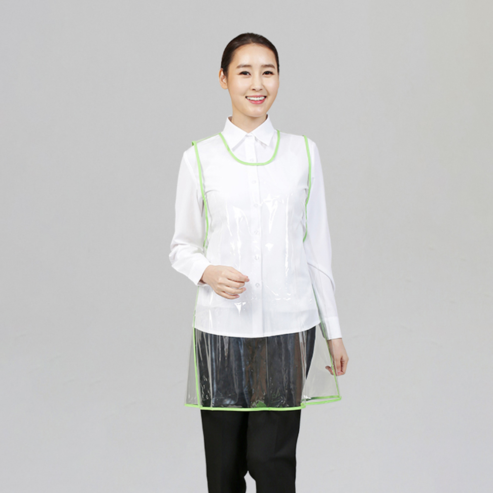 투명 띠 방수 원피스 앞치마