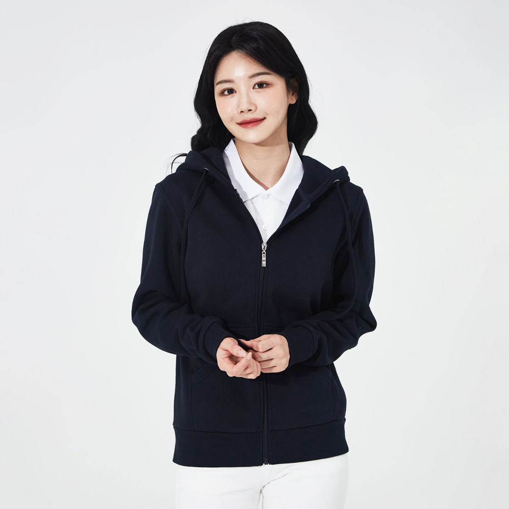 프리미엄 쮸리 오버핏 기모 후드집업