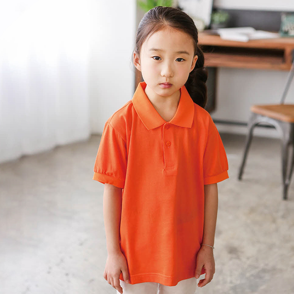 아동 40수 CVC 카라티 (반팔/긴팔)