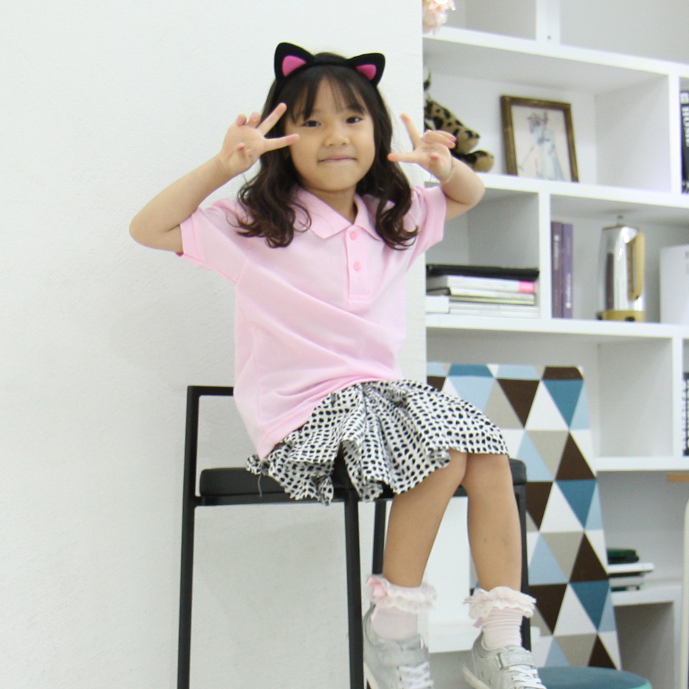 아동 20수 고급형 반팔 카라