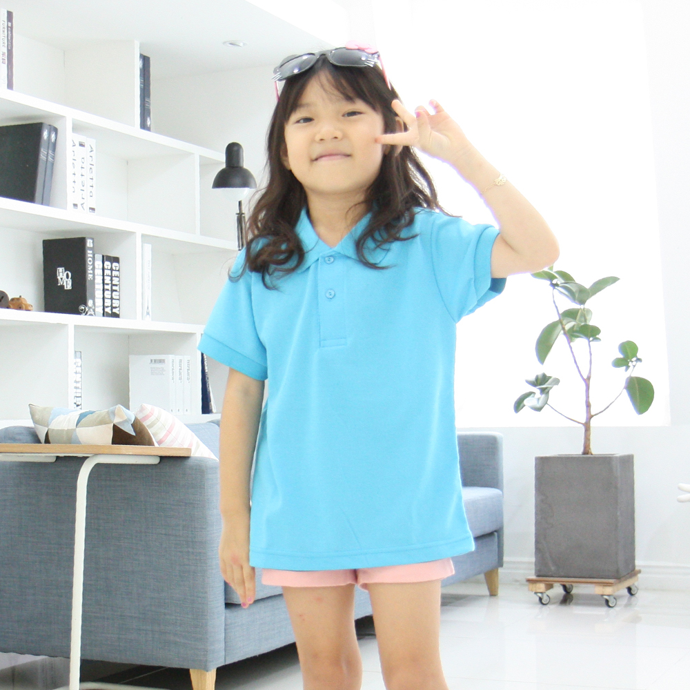 아동 20수 고급형 반팔 카라