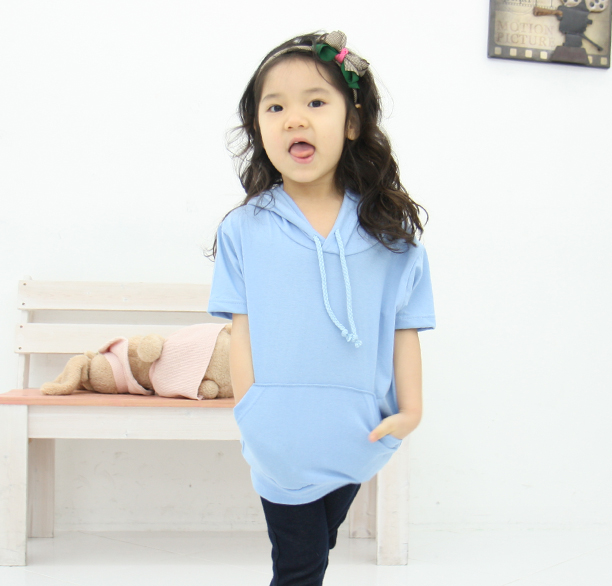 아동 고급형 20수 반팔 후드