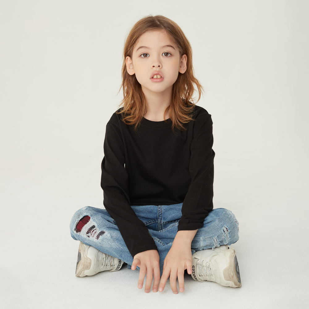 [필잇] 키즈 시그니처 라운드 긴팔티  (성인/아동)