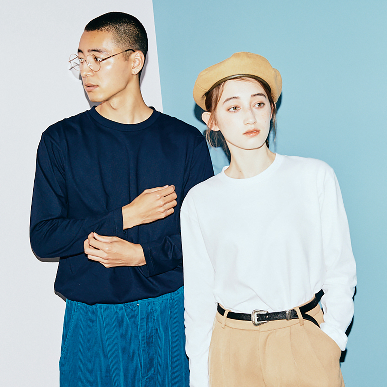 [printstar] 17수 102 베이직 라운드 긴팔-시보리X (성인/아동)