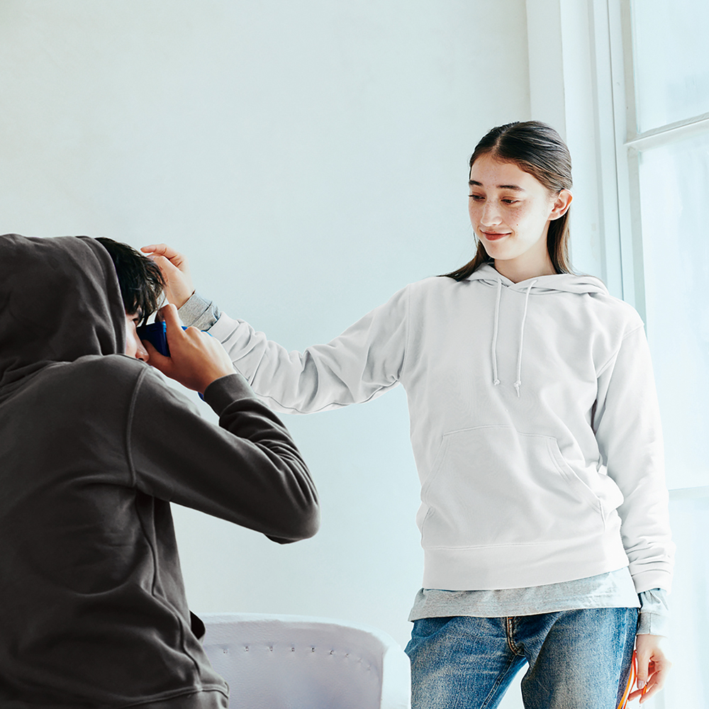 [printstar] 272 오버핏 기모 후드티