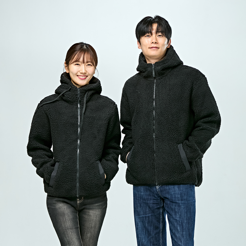 미라클 양털 후리스 후드 자켓