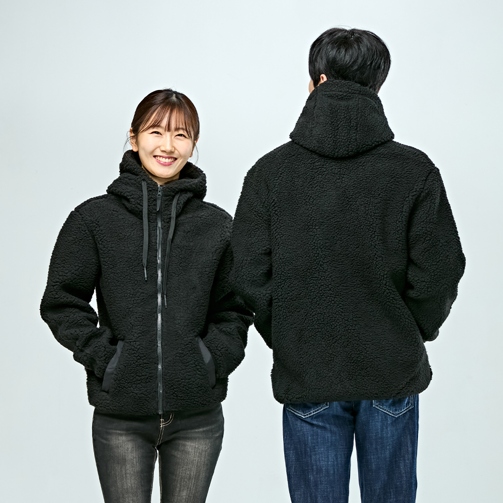 미라클 양털 후리스 후드 자켓