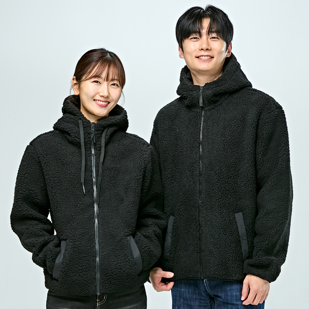 미라클 양털 후리스 후드 자켓