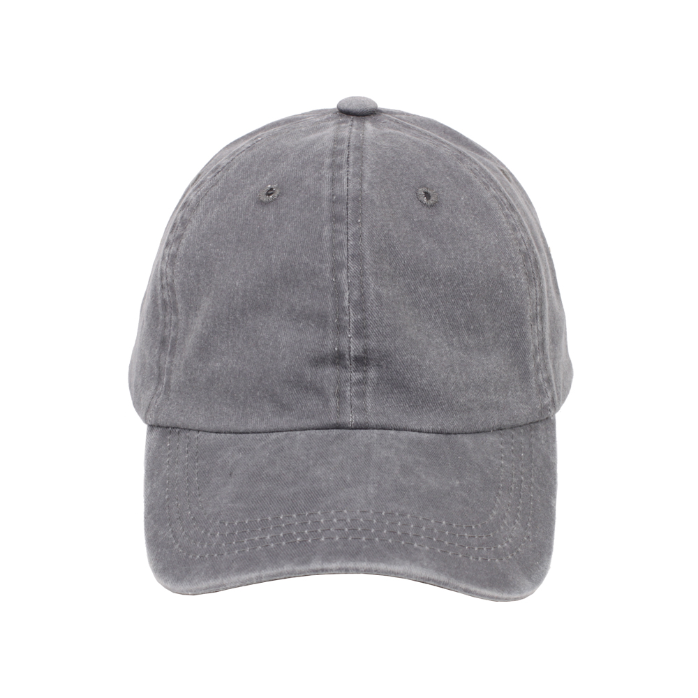 육각 무지 워싱캡 C-1003