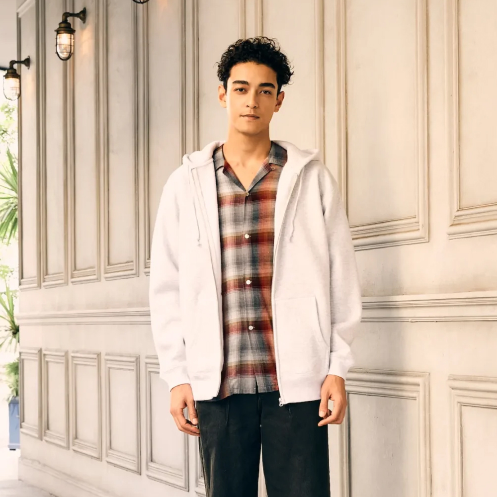 [유나이티드 애슬] 55620 10.0oz T/C 후드집업 (쭈리기모)